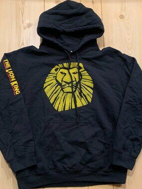 Walt Disney The Lion King Broadway Musical Theatre Play Hoodie Sweatshirt Size S
